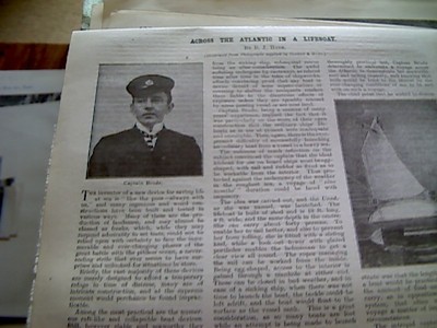 f1b ephemera 1905 article captain brude across the atlantic in a lifeboat