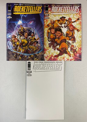 THE ROCKETFELLERS #1 SET OF 3 GHOST MACHINE IMAGE COMICS TOMASI MANAPUL LEIGH ad
