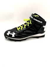 Under Armour Sneakers Mens Crusher Black 10.5 Football Cleat Shoes 1249793-001