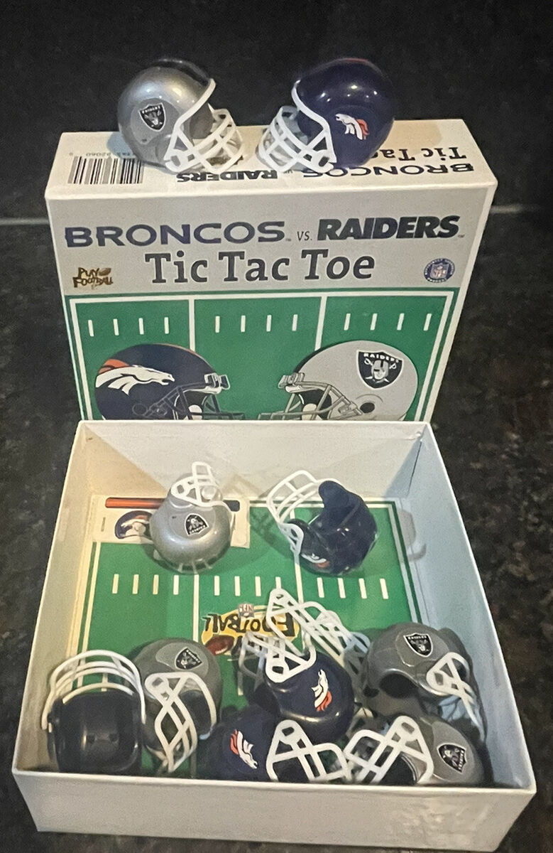 NEW Play Football Broncos vs Raiders Tic Tac Toe Football Game