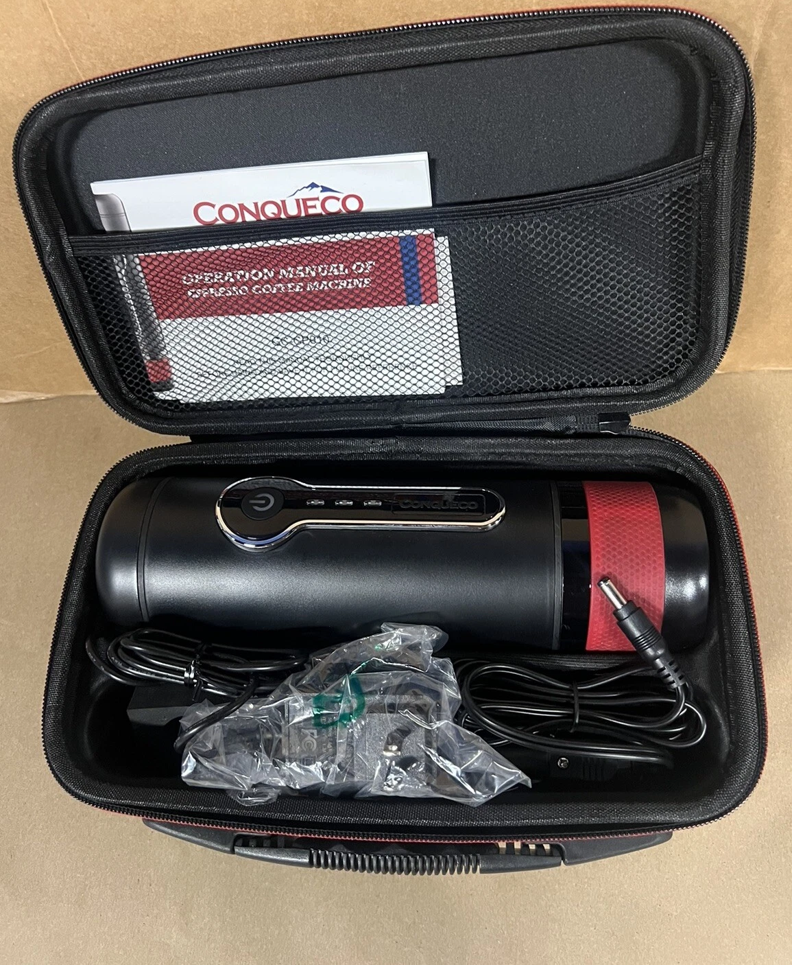 CONQUECO Portable Espresso Maker Travel Coffee Maker Portable