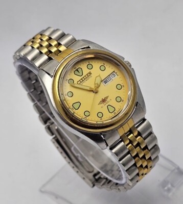Citizen Eagle 7 Automatic 4-R11571 RC Day/Date Vintage Men's Watch