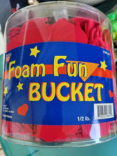 Nicole Quality Value Foam Heart Shapes Jumbo Bucket 1/2 lb.