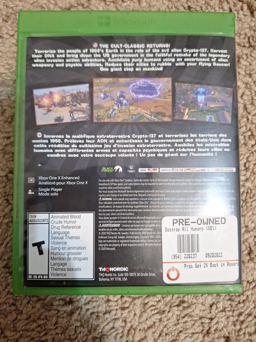 Destroy All Humans! - Microsoft Xbox One