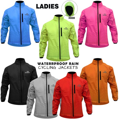 Woman Ladies Cycling Rain Jackets Hi 