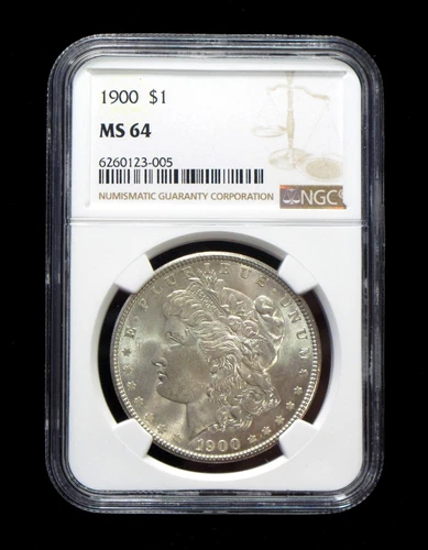 1900 $1 Morgan Silver Dollar NGC MS 64