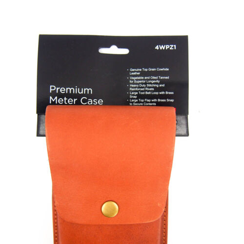 Value 4WPZ1 Front Loading Leather Carrying Case for Meters with Belt Loop - Picture 3 of 8