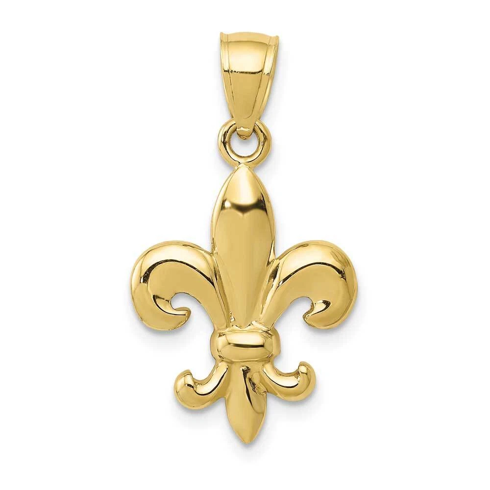 Fleur de sale lis pendant gold