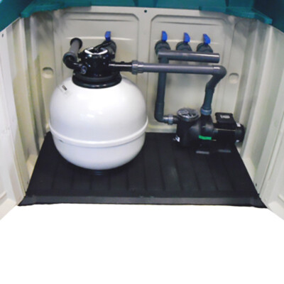 Pool Technikbox komplettset AstralPool montiert Filterbox mit Poolpumpe Sena