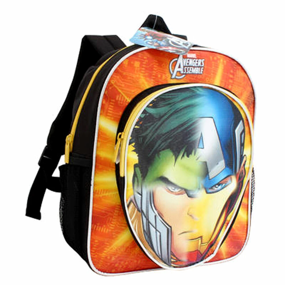 galón Inconsciente Naufragio MARVEL AVENGERS 12&#034; BACKPACK SCHOOL BOOK BAG Thor Capt&#039;n America,  Hulk, Iron Man | eBay