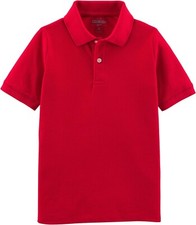 Oshkosh B'gosh Boys Uniform- Red Polo Shirt- Size 14