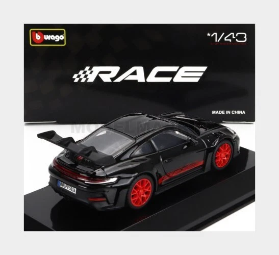 BURAGO 18-38313 PORSCHE - 911 992 GT3 RS COUPE 2022 - CON VETRINA - WITH SHOWCAS - Immagine 2 di 2