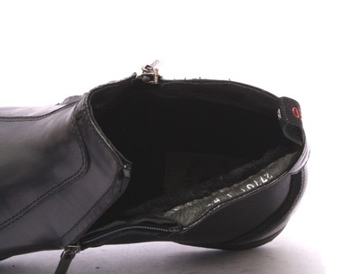 Italian Botticelli Limited 27701 Black Leather Shearling Sporty Ankle Boots Roberto Botticelli | Shoes | Italian Botticelli Limited 277  main image 2