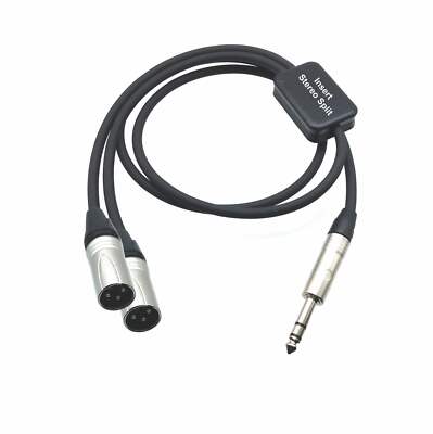 AMERICAN RECORDER PRO Series TRS to XLR Male Insert & Stereo Split Cable