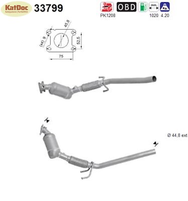   Katalysator für Seat Ibiza, Skoda Fabia, VW Polo, Euro 6