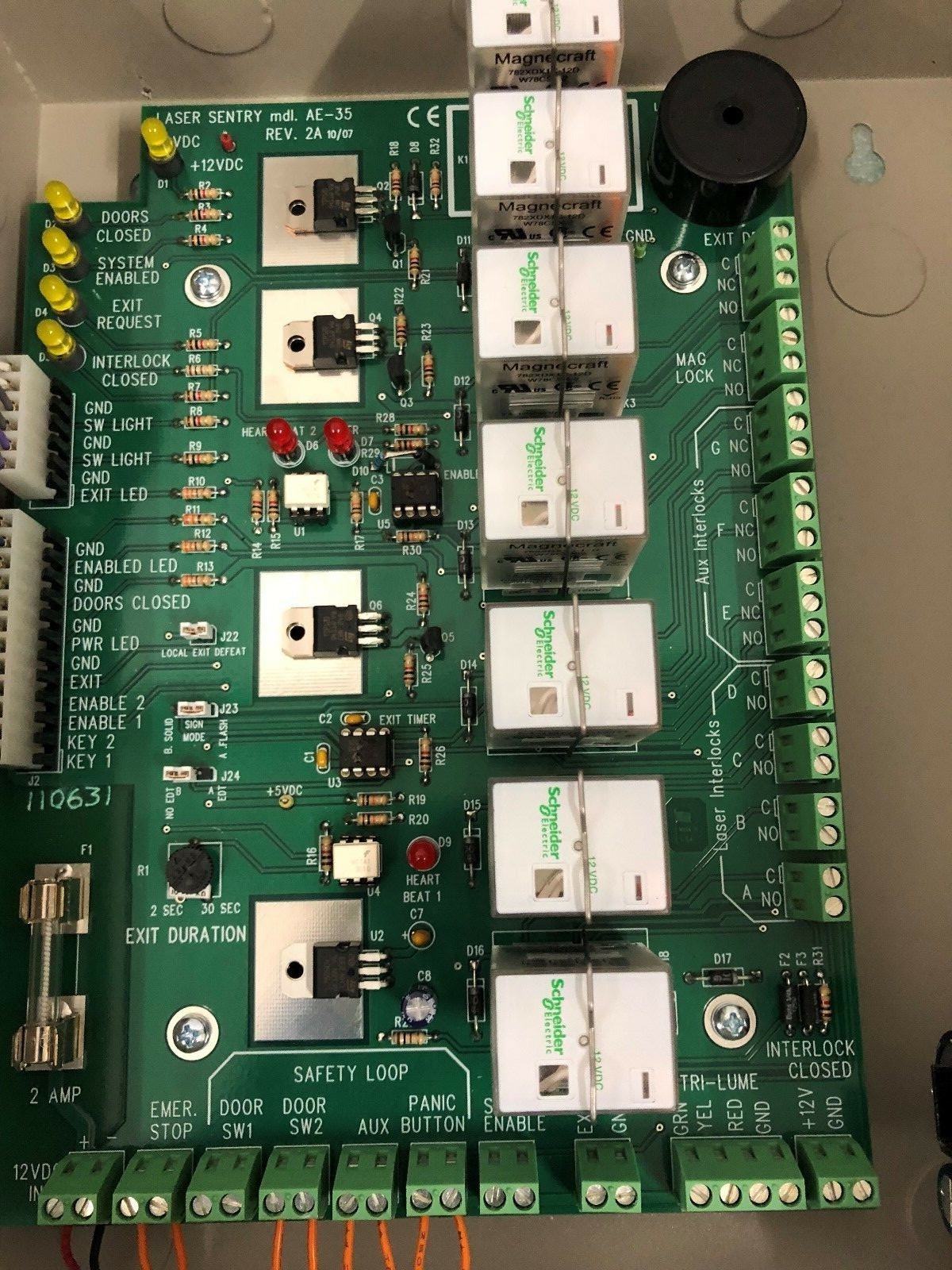Rockwell Laser Industries AE35 Laser Sentry Access Surveillance Dispositif eBay