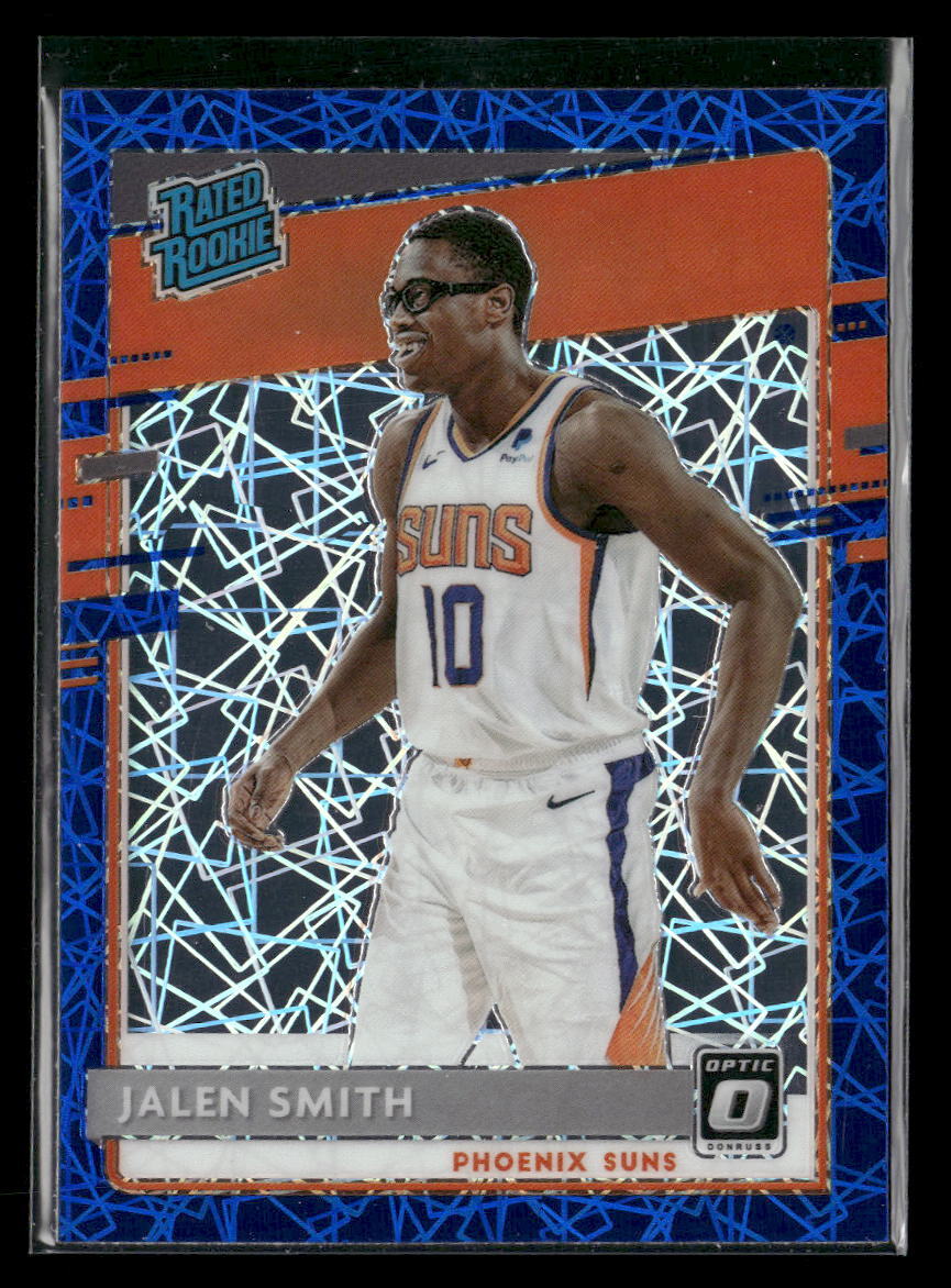 2020-21 Donruss Optic Jalen Smith #160 Blue Velocity RC Phoenix Suns