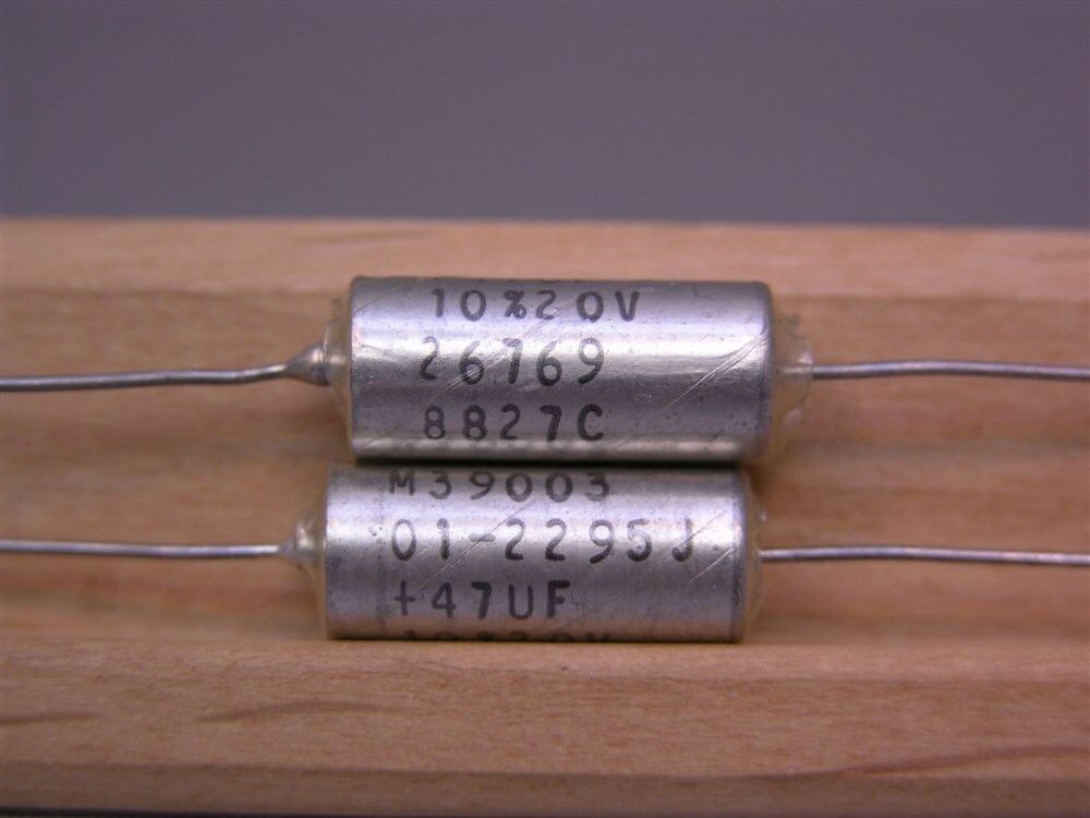 5 Mil-Spec Sprague M39003/01-2295J 47uF 20V 10% Solid