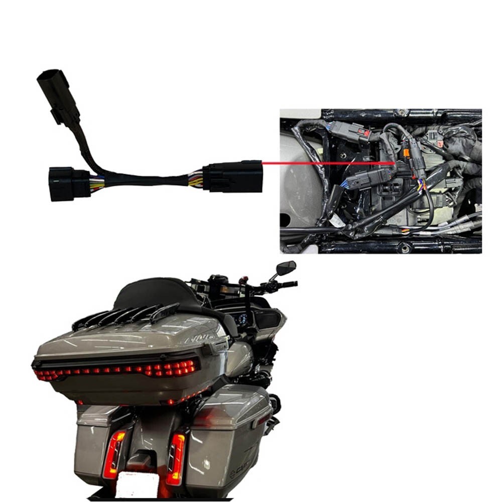 HARLEY DAVIDSON ウインカー Rear Tour-Pak Light Wiring Harness For Harley CVO Road Glide