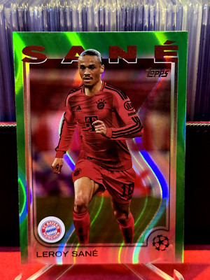 2024-25 Topps UEFA Club LEROY SANE #141 Green Flowfractor FC