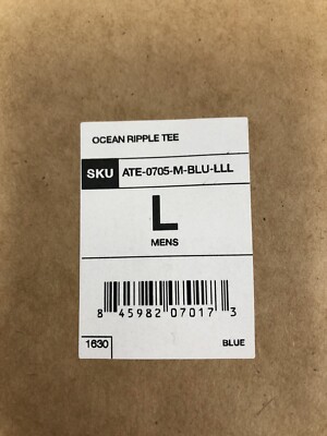 T-shirt Homme Zhik 100% Polyester - Modèle OceanRippleTee Bleu - Neuf Avec étiquettes