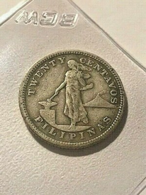 1903-P Philippines Silver 20 Centavos US Administration VF #1551