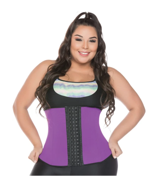 FAJAS COLOMBINAS SALOME MOLDEADORA DE CINTURA LÁTEX 3 GANCHOS NEGRO Foto 4 de 4