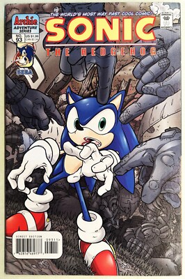 SONIC The HEDGEHOG Comic Book #93 April 2001 KNUCKLES 1stEd Bagged