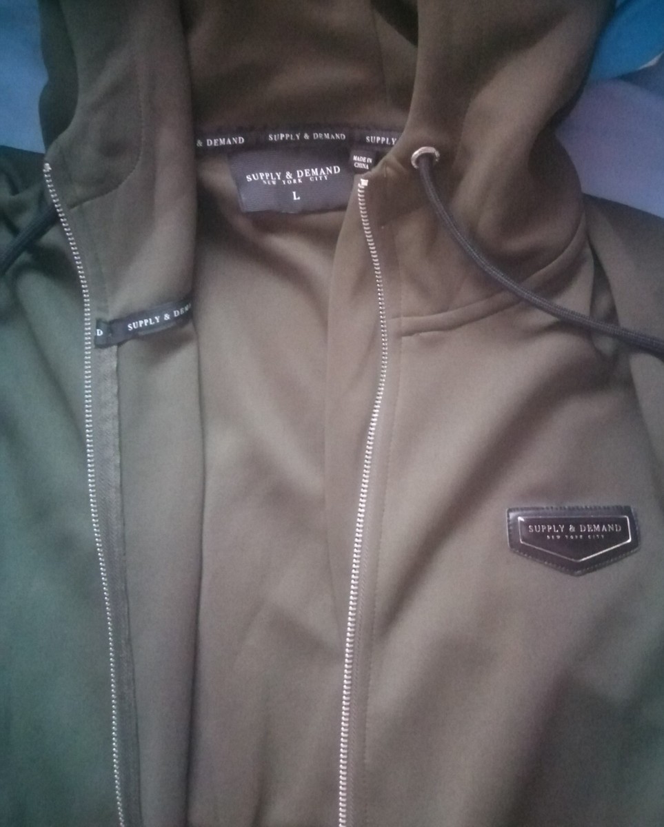 Supply Demand New York City Green khaki tracksuit size large