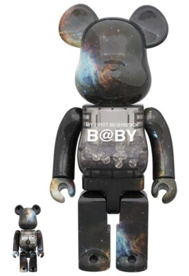 MY FIRST BE@RBRICK 400% & 100% B@BY SPACE Ver. MEDICOM TOY MY FIRST BE@RBRICK 400% & 100% B@BY SPACE Ver. MEDICOM TOY