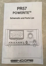 SENCORE PR57 Powerite, SCHEMATIC & complete PARTS LIST,  New