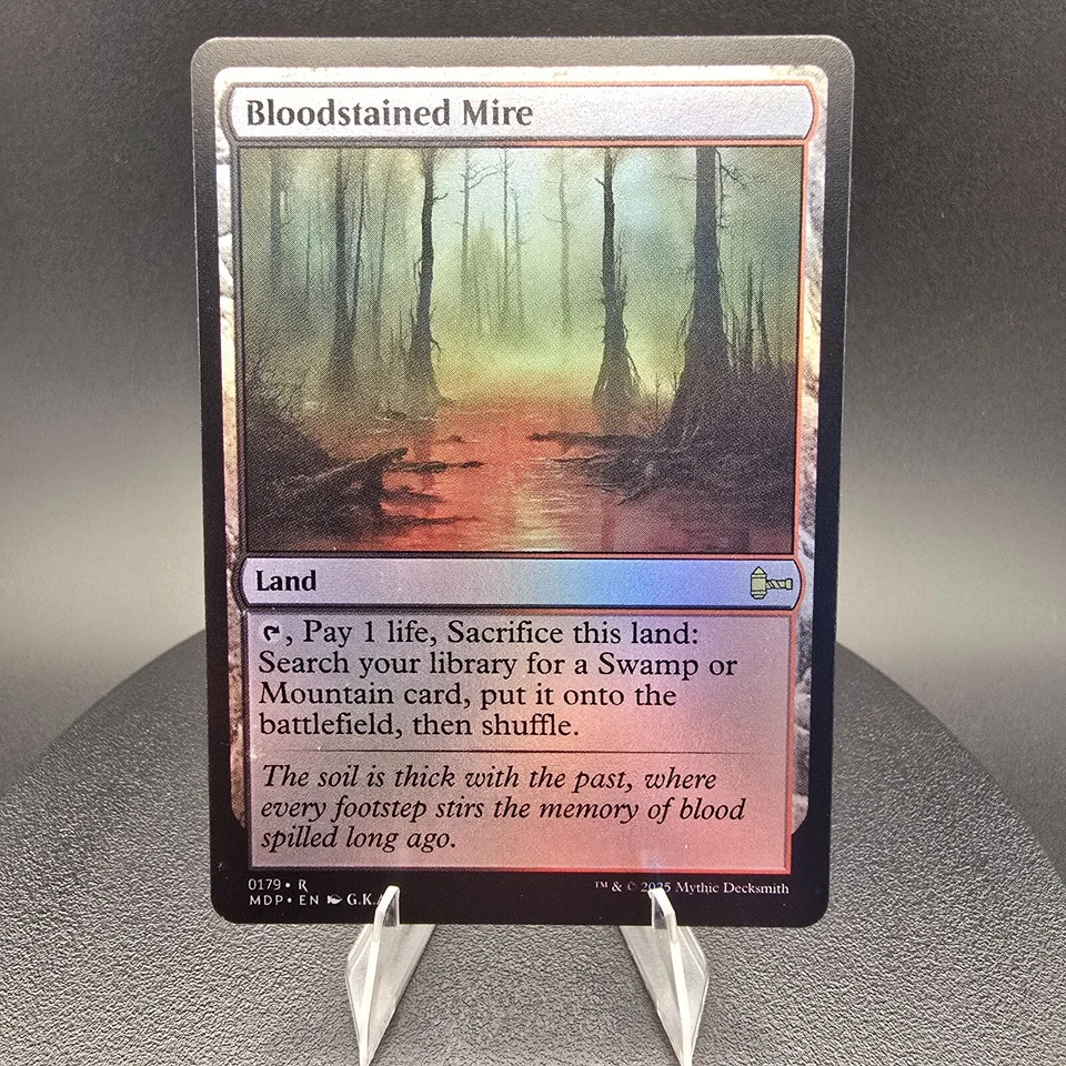 FOIL - Bloodstained Mire - Custom Magic: The Gathering Card - High-Quality - Image 2 of 4