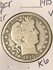 1915-S Barber Half Dollar