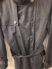 Sandro Paris Navy Belted Trench Coat Size Xs