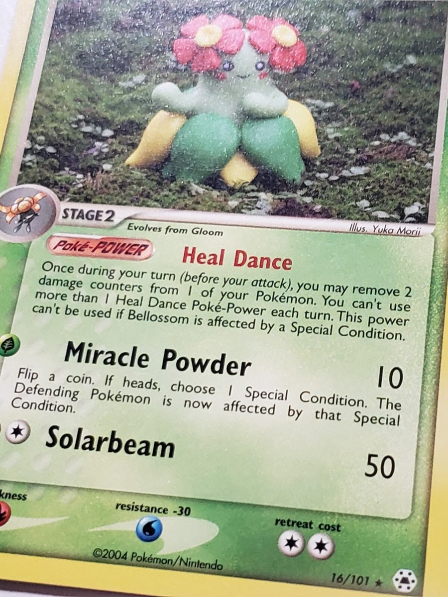 Bellossom 16/101 LP - Yuka Morii Clay Art - EX Hidden Legends