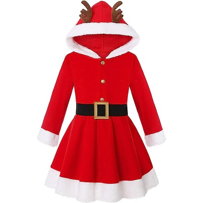 girls santa dress Girl's Pink Claus Costume | Christmas Costumes | Kids | | M | Pink/White Crafted with attention to detail Girls Santa Claus Dress Christmas