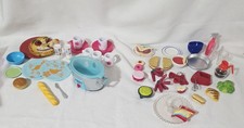 Amer Girl Our Gen 18" Doll Lot of 45 Food Kitchen Plates Crockpot Mixer Chips