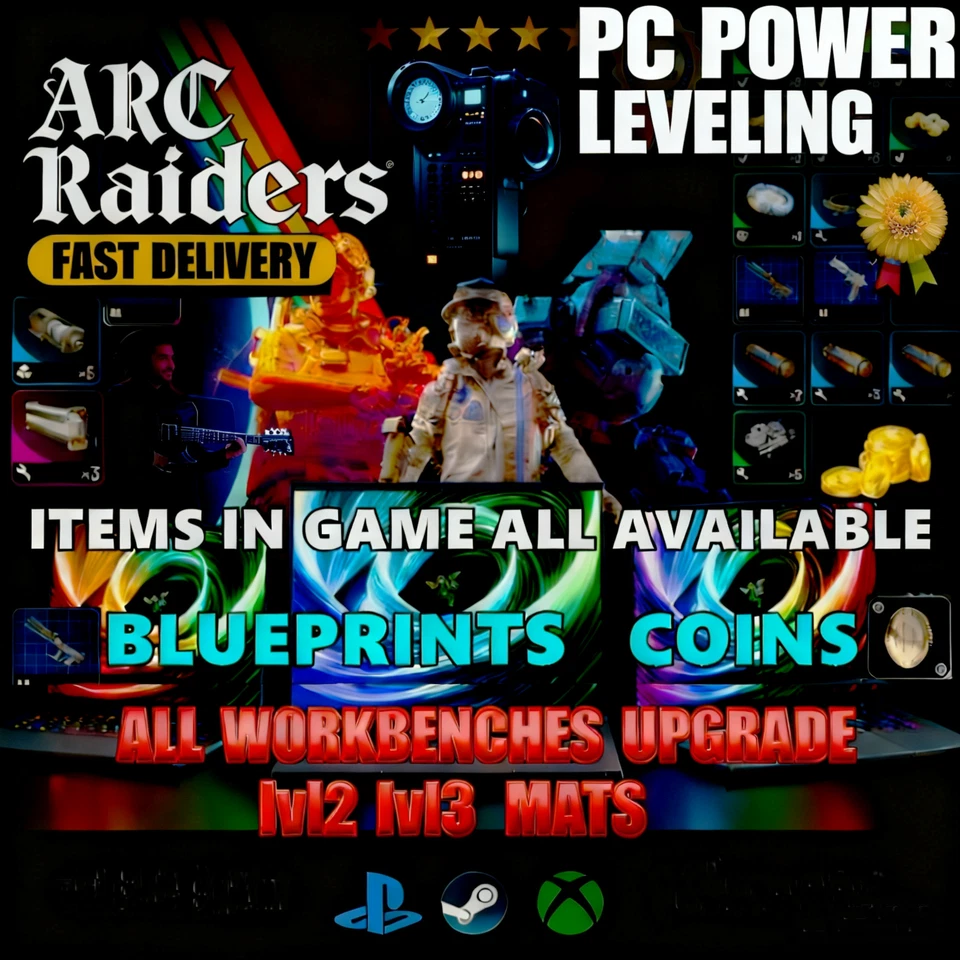 🔥ARC RAIDERS🔥 All blueprints, material sets, guns, coins, power leveling. - Image 2 of 3