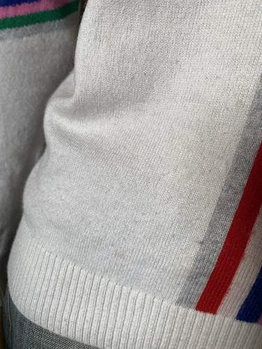 BODEN ESTELLA WHITE UNION JACK CASHMERE MIX SWEATER S - Picture 8 of 9