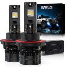 BEAMTECH H13 Bulbs, 900 Brighter Canbus Ready Light or Fog Light