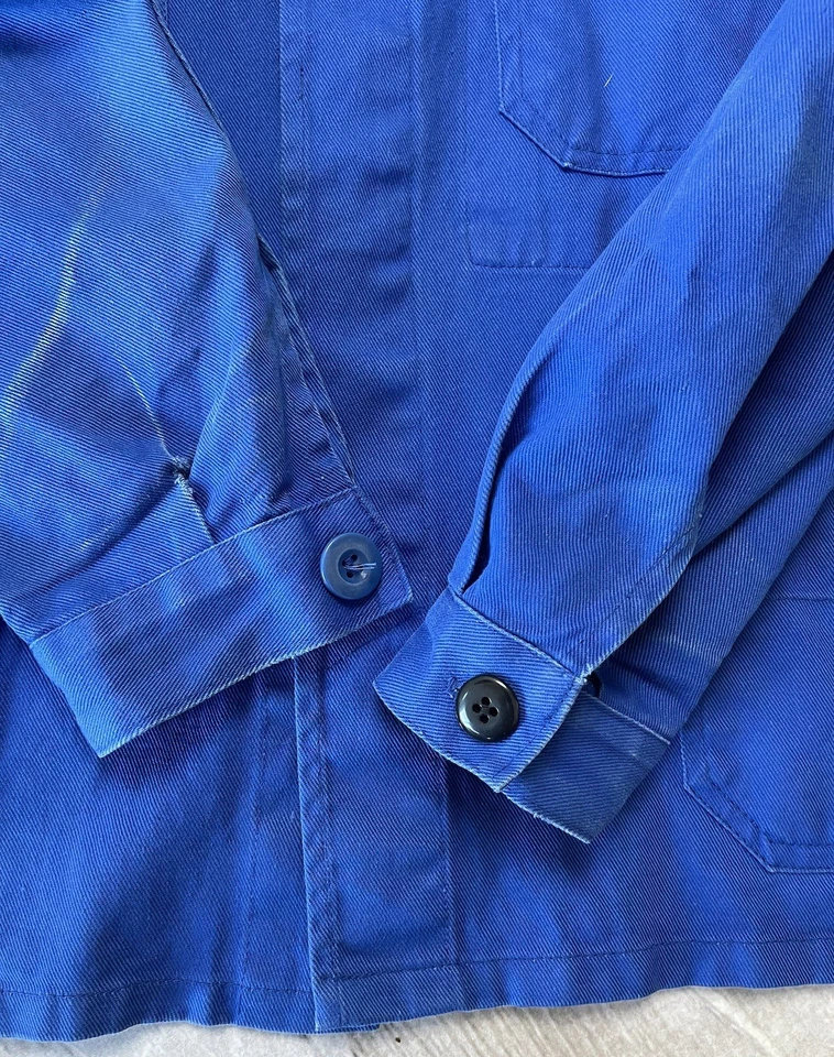Vintage French Chore Coat Work Jacket Sanforized - Image 2 of 4