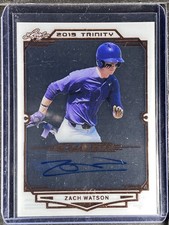 Watson, Zach - 2019 Leaf Trinity - Clear - Autograph