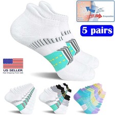 5 pair Mens Women Athletic Sport Running Socks Low Cut Breathable Ankle Socks