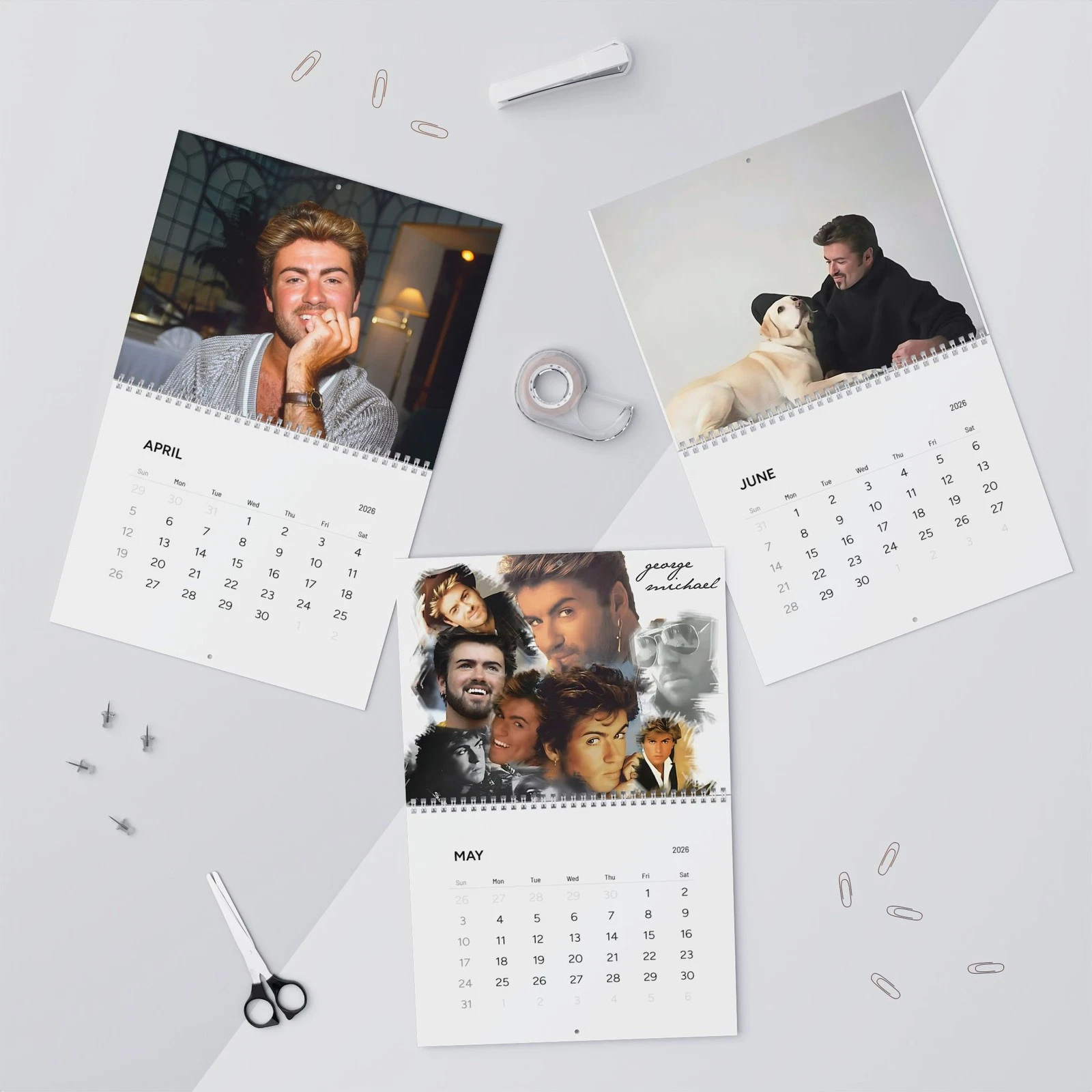 George Michael Wall Calendar 2026