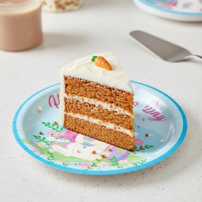 10x Ostern Pappteller rund Geschirr Deko für Neujahrstreffen