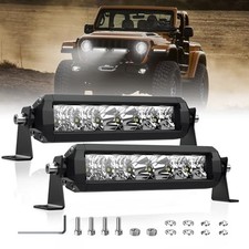 8 inch LED Light Bar 60W Off Road LED Spot Flood Combo Work 8 inch without DT