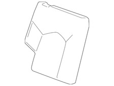 Genuine GM Ebony Rear Passenger Side Seat Back Cover 20800310