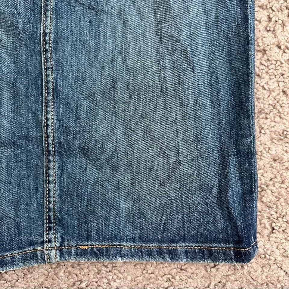 Current/Elliott The Stiletto Pencil Blue Denim Skirt - Image 3 of 4