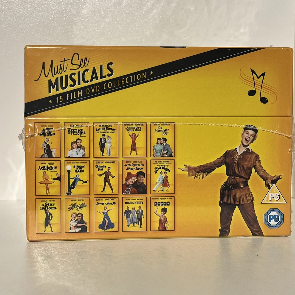 Must See Musicals 15 All Time Hollywood Movie Collection Boxset Sealed UK R2 DVD - Image 3 of 4