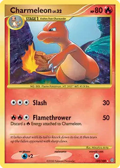 Charmeleon - 102/100 - Pokemon Stormfront Ultra Rare LP